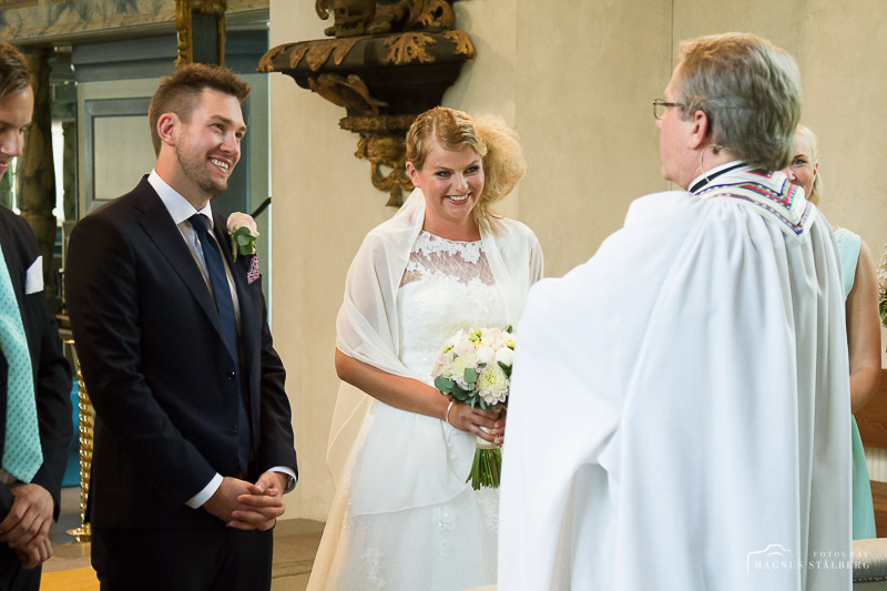 Vigsel i Leksands kyrka.